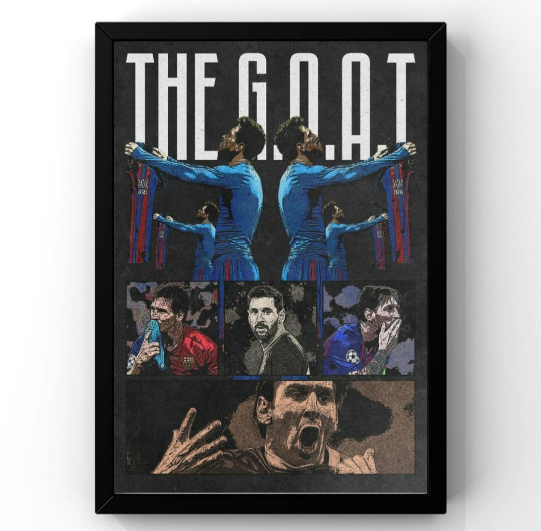Messi THE GOAT Frame