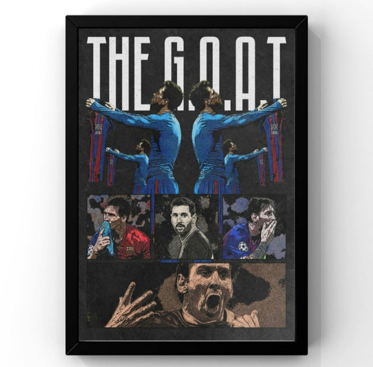 Messi THE GOAT Frame